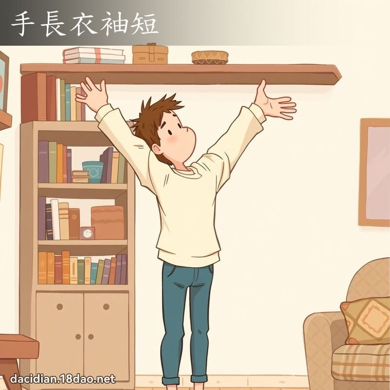 手長衣袖短 - 國語大辭典配圖