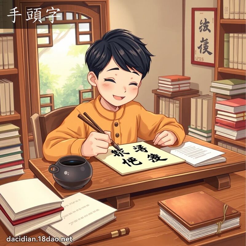 手頭字 - 國語大辭典配圖
