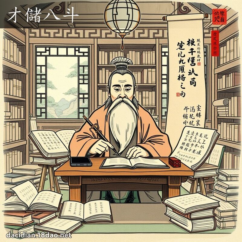 才储八斗 - 国语大辞典配图