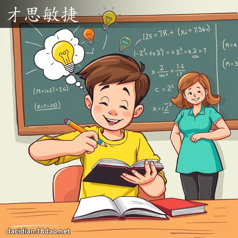 才思敏捷 - 國語大辭典配圖
