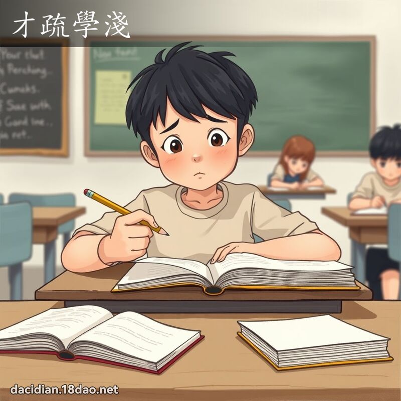 才疏学浅 - 国语大辞典配图