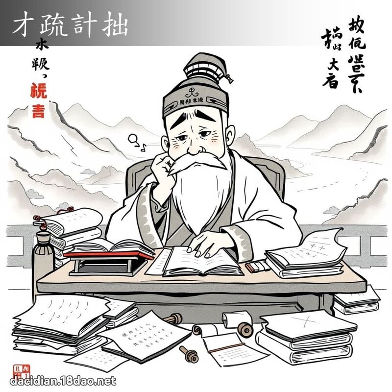 才疏計拙 - 國語大辭典配圖