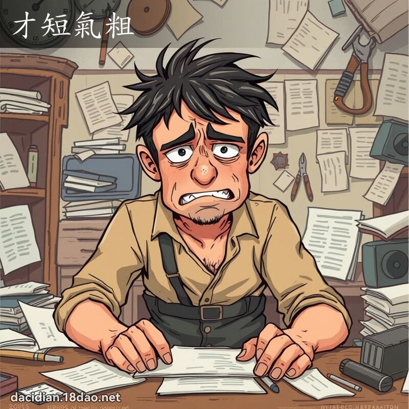 才短气粗 - 国语大辞典配图