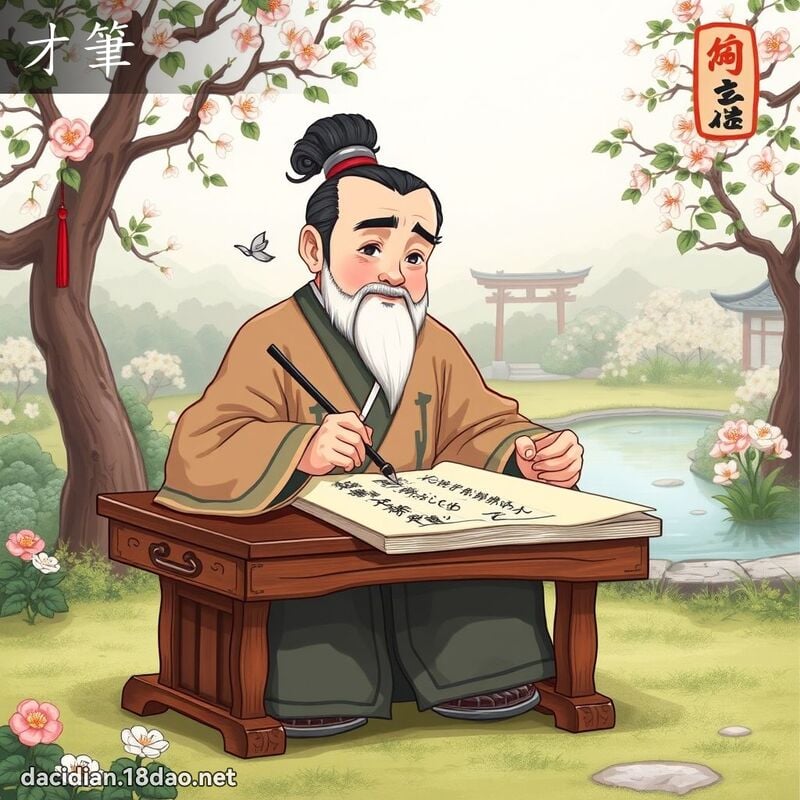 才笔 - 国语大辞典配图