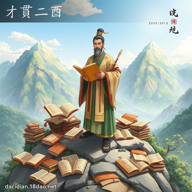 才貫二酉 - 國語大辭典配圖