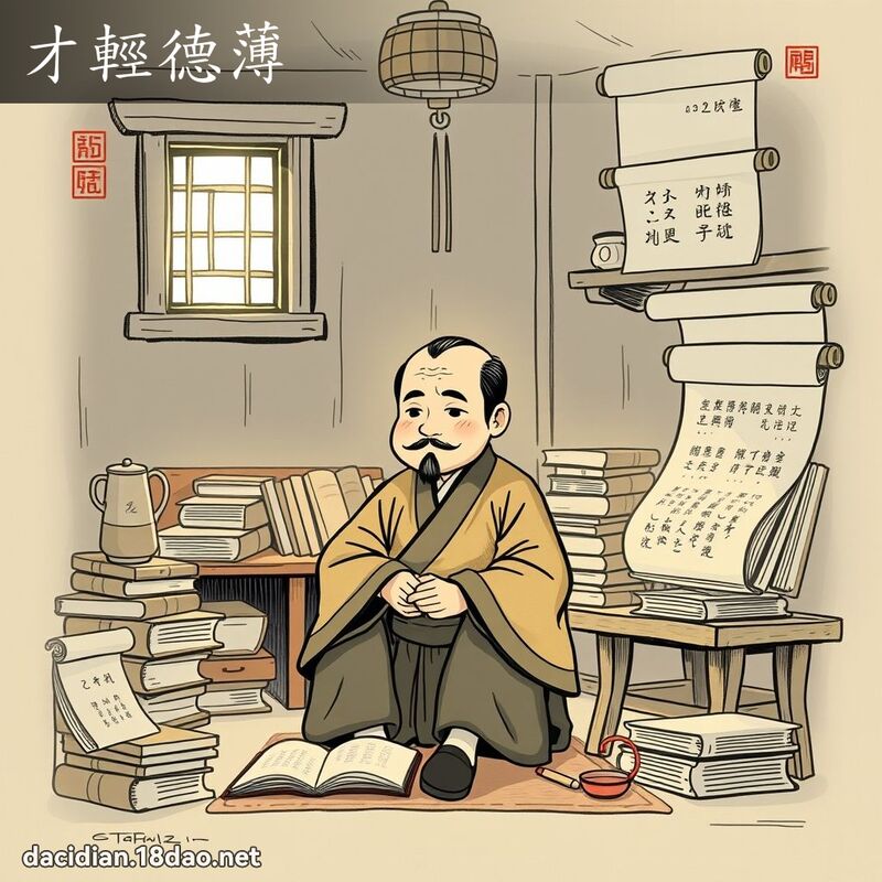 才輕德薄 - 國語大辭典配圖