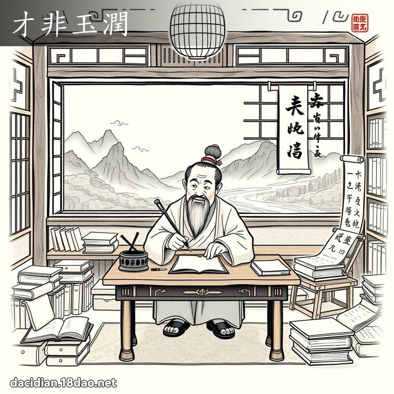 才非玉潤 - 國語大辭典配圖