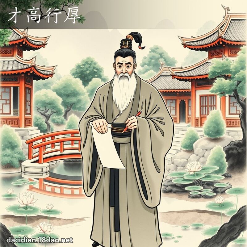 才高行厚 - 國語大辭典配圖
