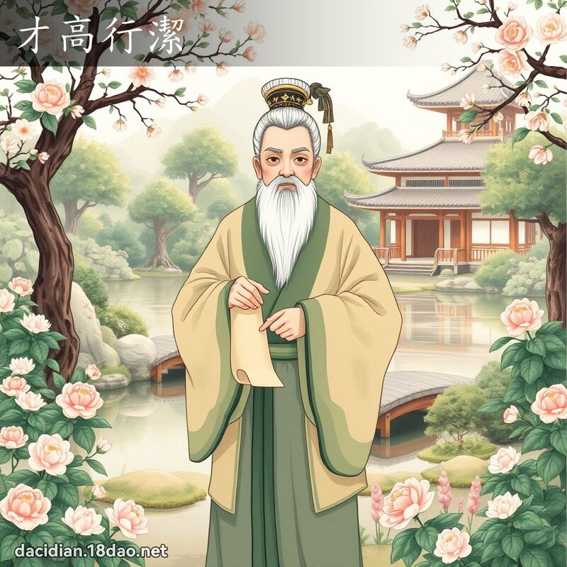 才高行潔 - 國語大辭典配圖