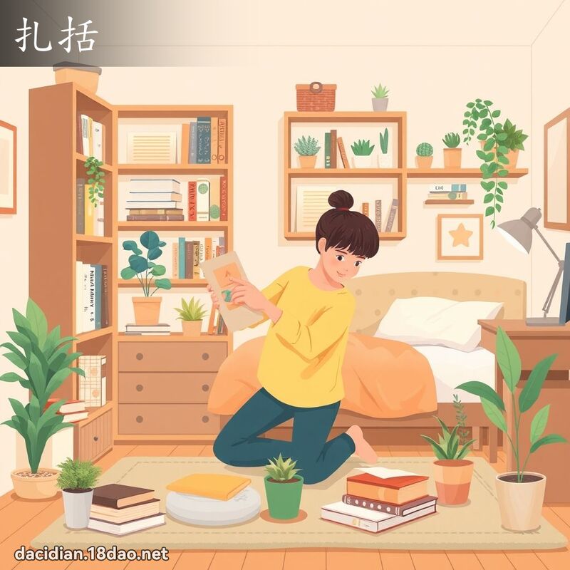 扎括 - 国语大辞典配图