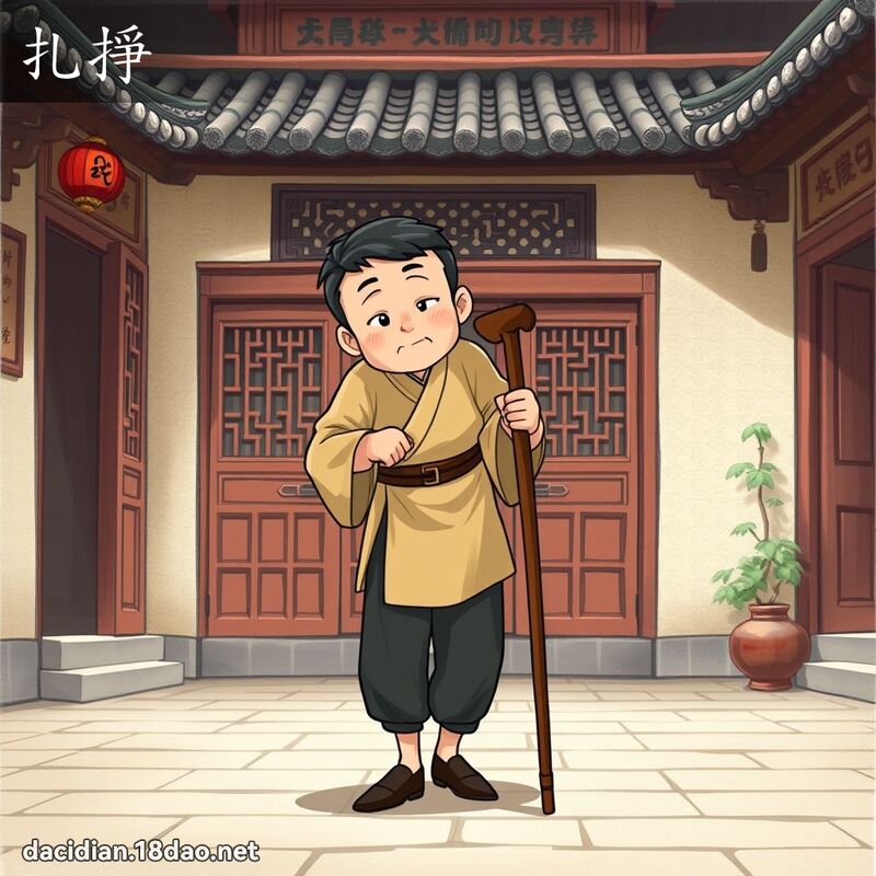 扎掙 - 國語大辭典配圖