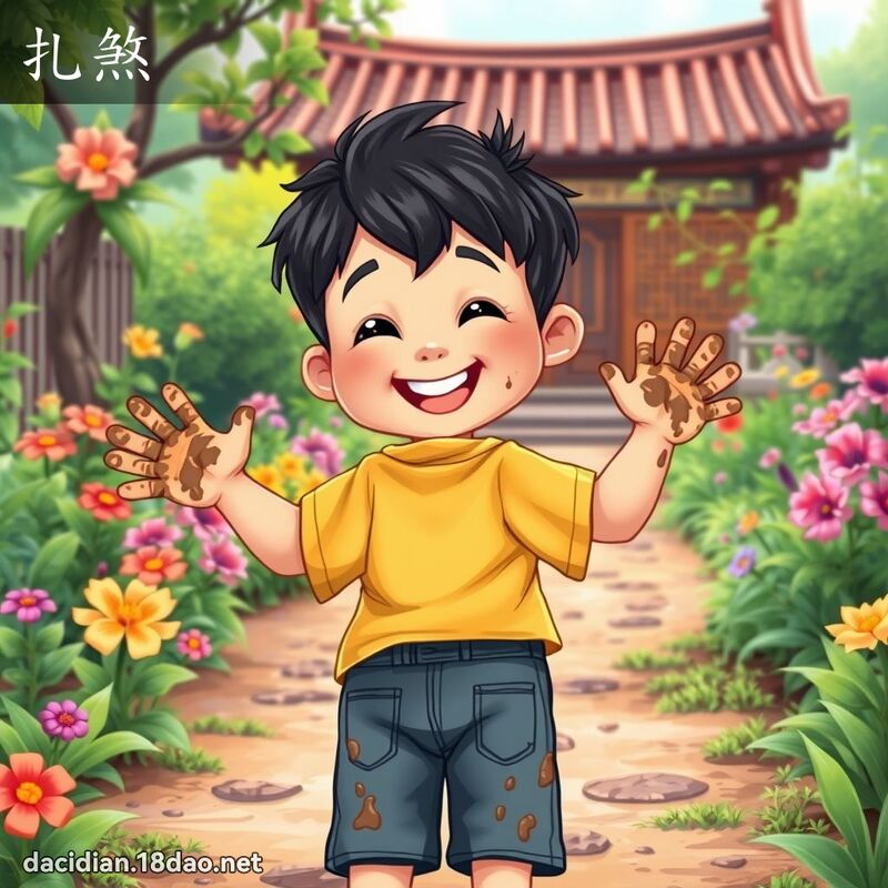 扎煞 - 国语大辞典配图