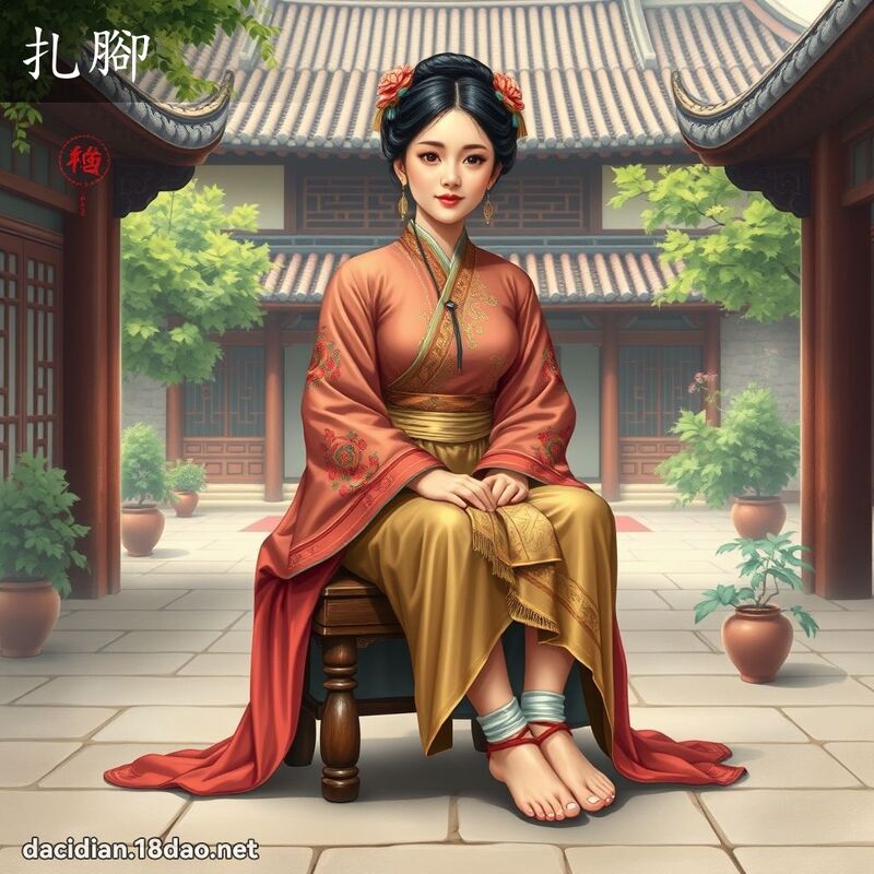 扎腳 - 國語大辭典配圖
