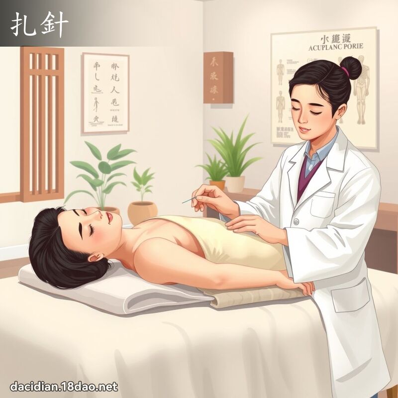 扎针 - 国语大辞典配图