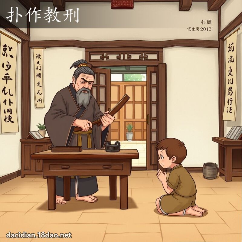 扑作教刑 - 國語大辭典配圖