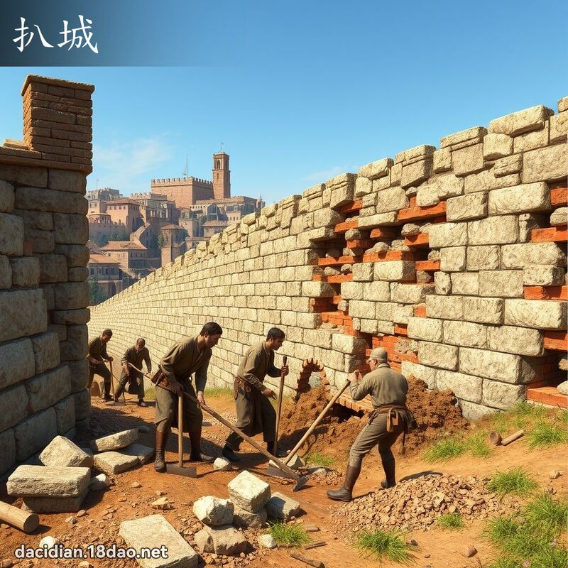 扒城 - 国语大辞典配图