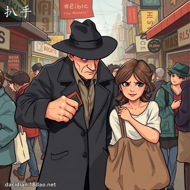 扒手 - 国语大辞典配图