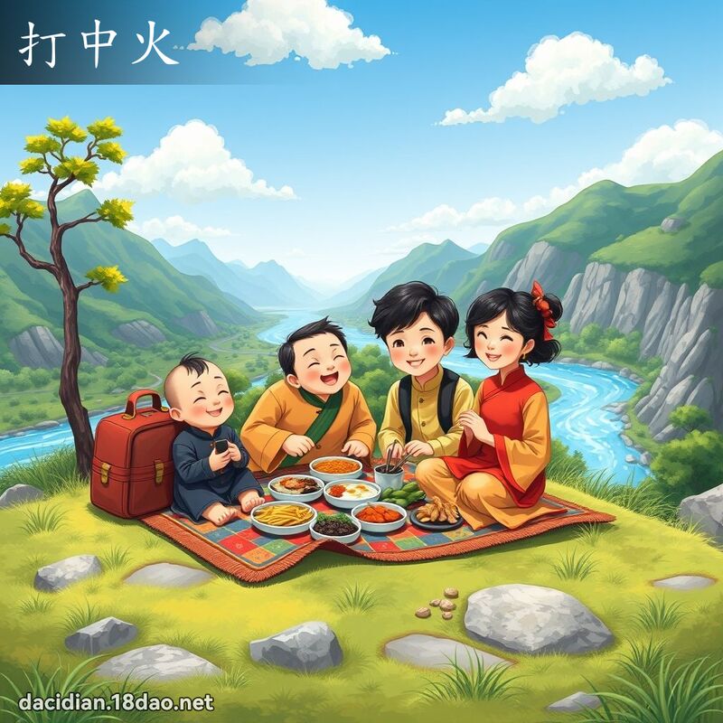 打中火 - 国语大辞典配图