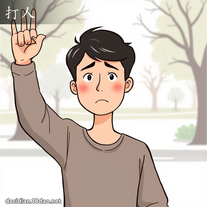 打人 - 國語大辭典配圖