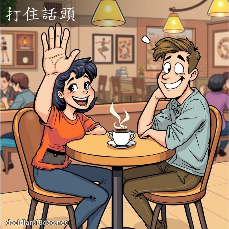 打住话头 - 国语大辞典配图