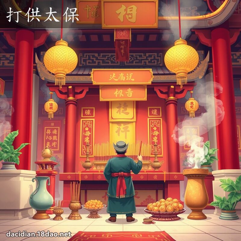 打供太保 - 國語大辭典配圖