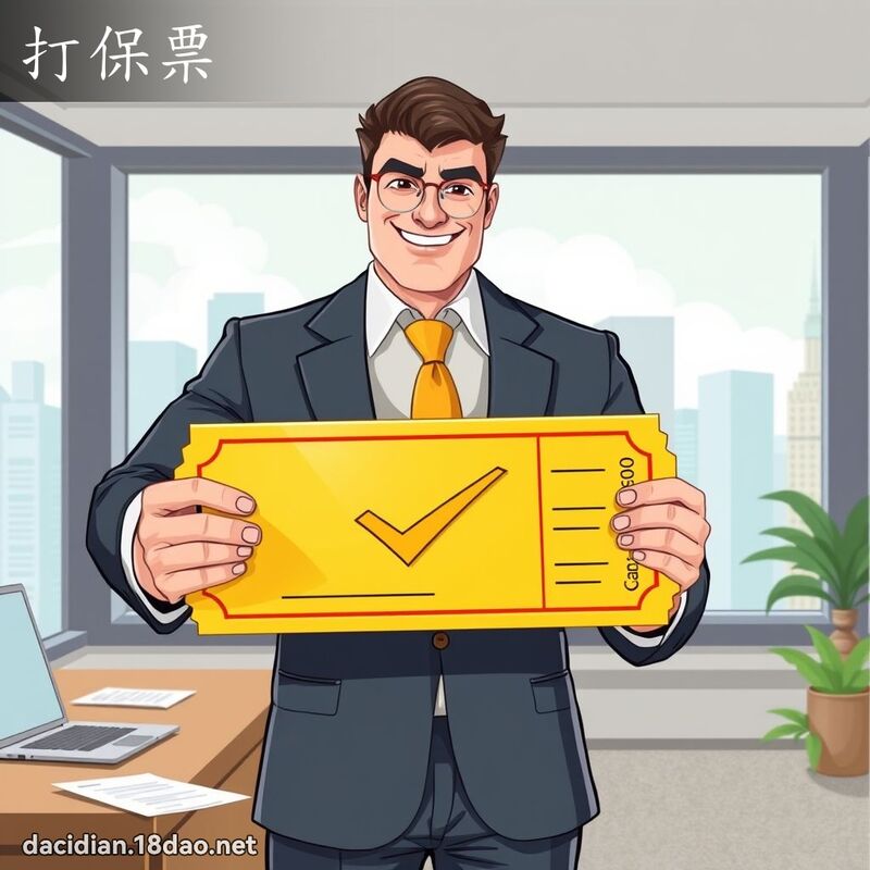 打保票 - 国语大辞典配图