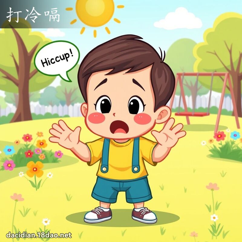 打冷嗝 - 國語大辭典配圖