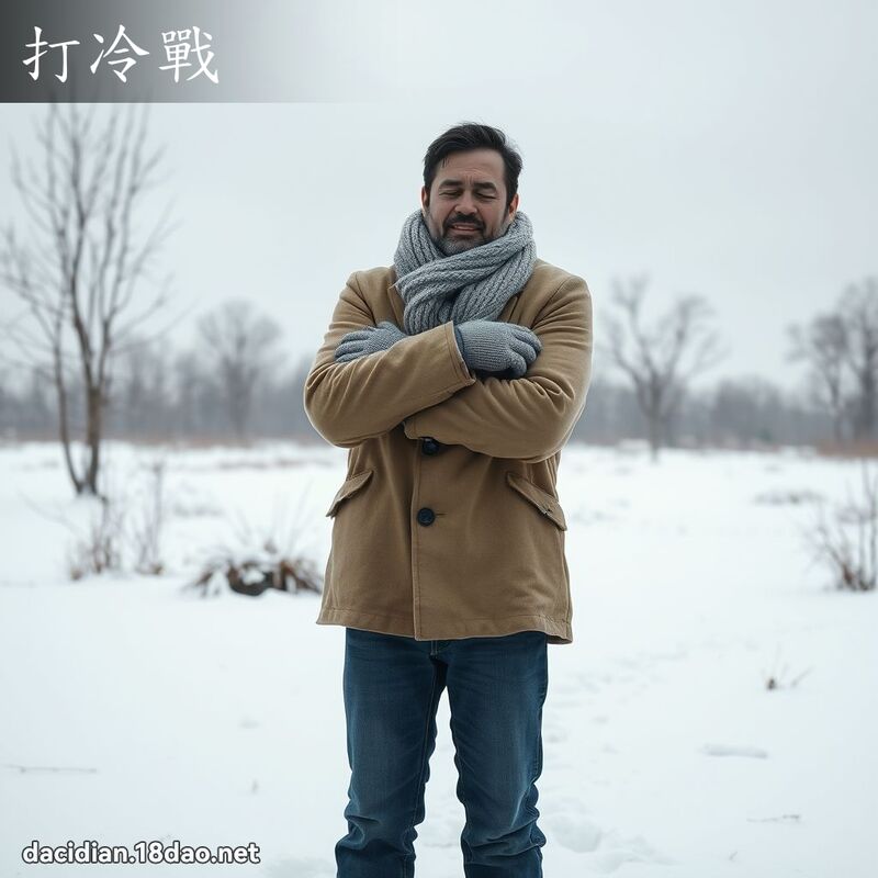 打冷战 - 国语大辞典配图
