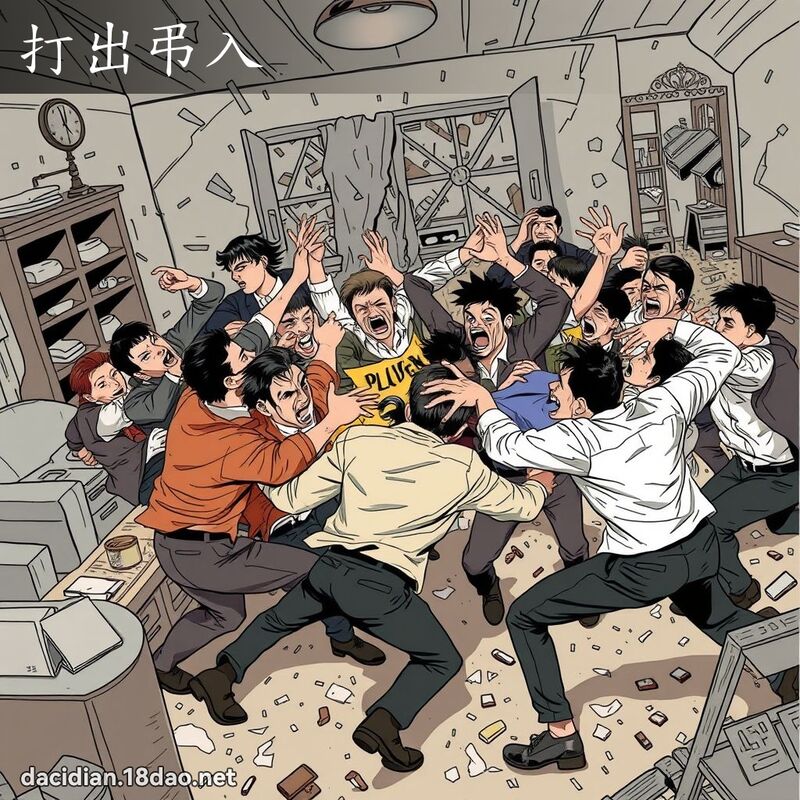 打出弔入 - 国语大辞典配图