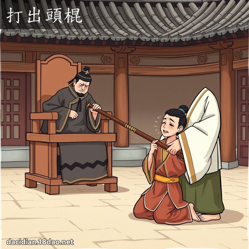 打出头棍 - 国语大辞典配图