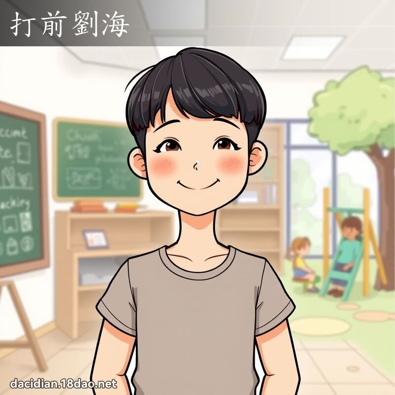 打前刘海 - 国语大辞典配图