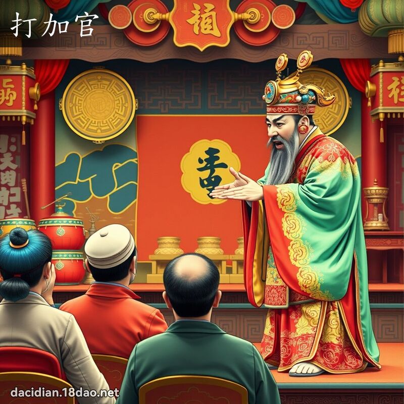 打加官 - 國語大辭典配圖