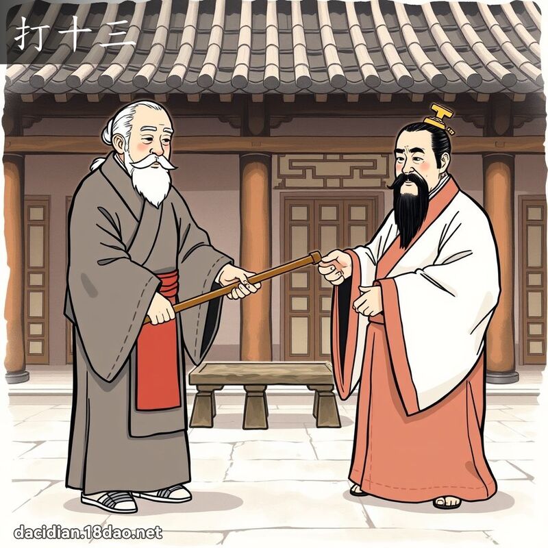 打十三 - 國語大辭典配圖