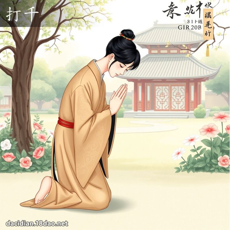 打千 - 国语大辞典配图