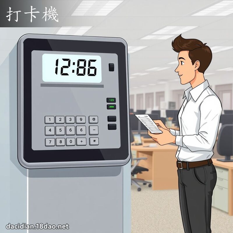 打卡机 - 国语大辞典配图