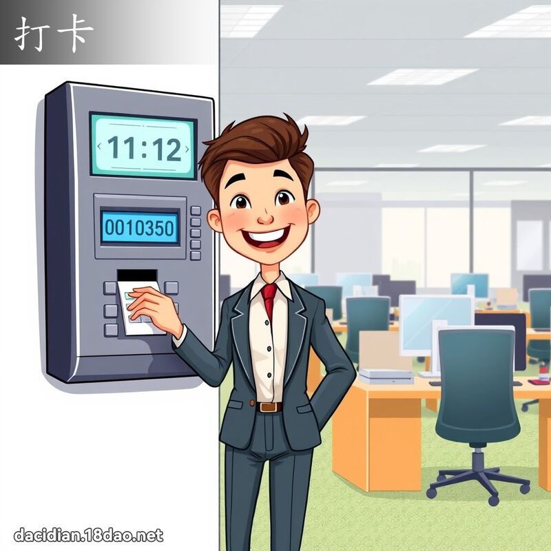 打卡 - 國語大辭典配圖