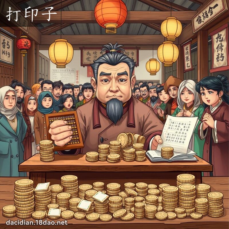 打印子 - 国语大辞典配图