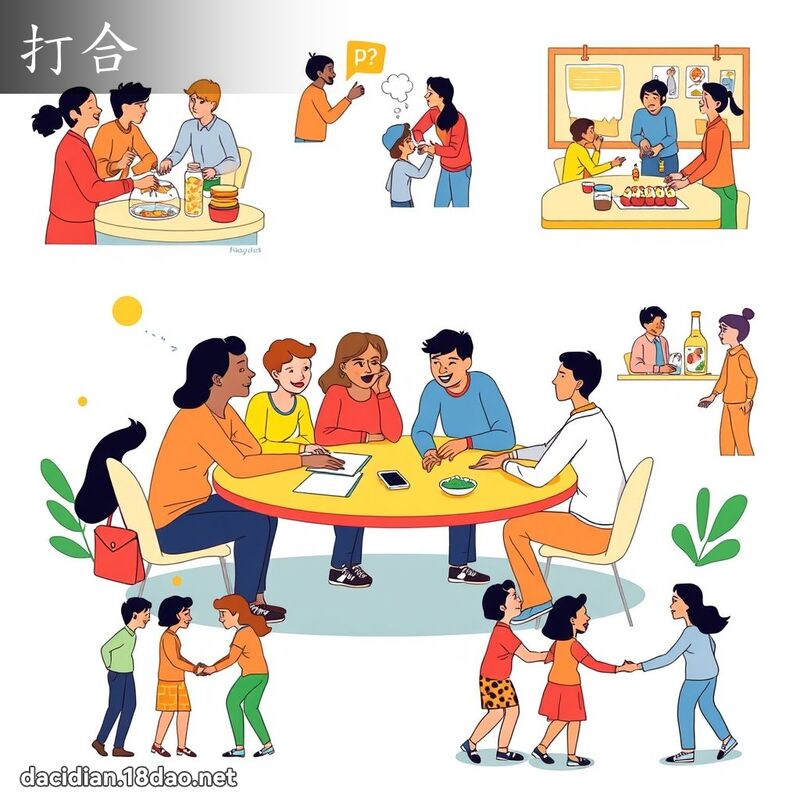 打合 - 國語大辭典配圖