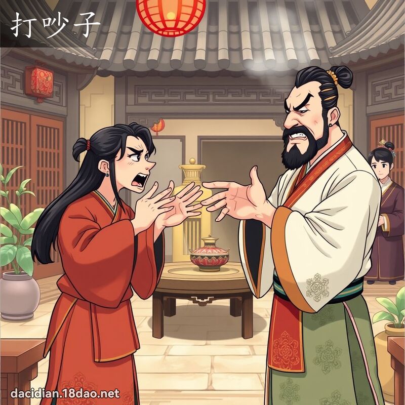 打吵子 - 國語大辭典配圖