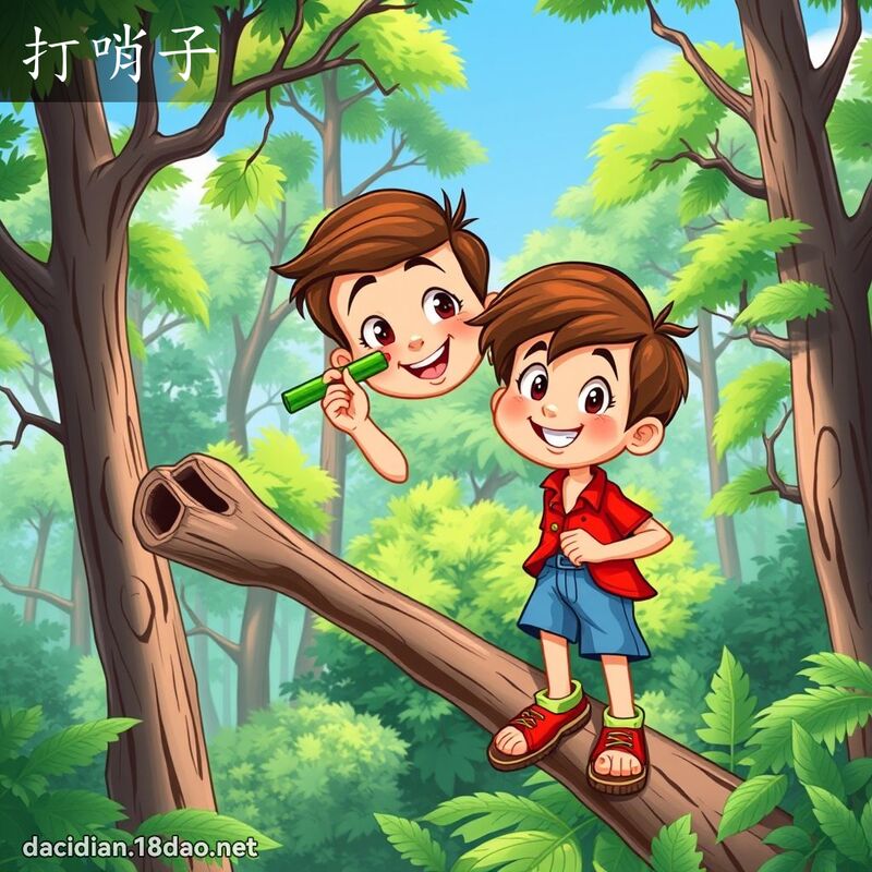 打哨子 - 國語大辭典配圖