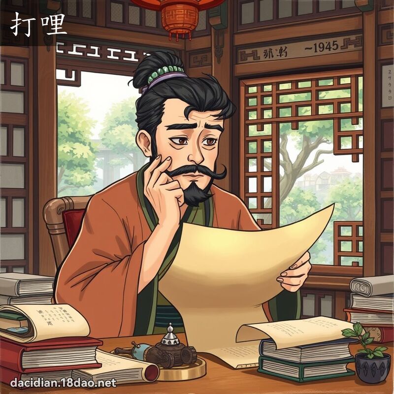 打哩 - 国语大辞典配图