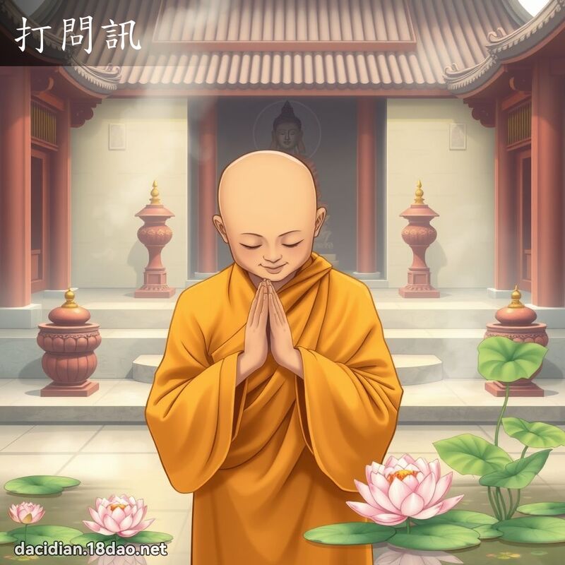 打問訊 - 國語大辭典配圖