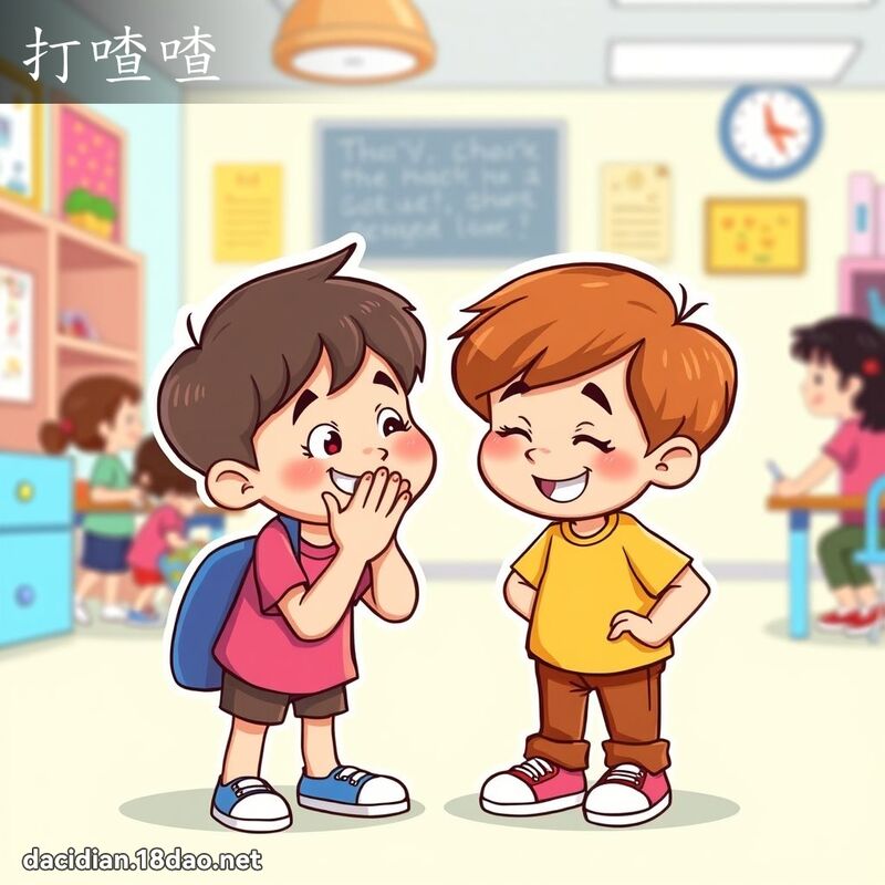 打喳喳 - 国语大辞典配图