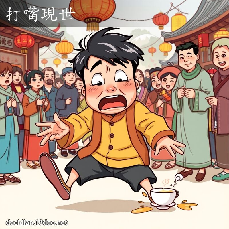 打嘴现世 - 国语大辞典配图