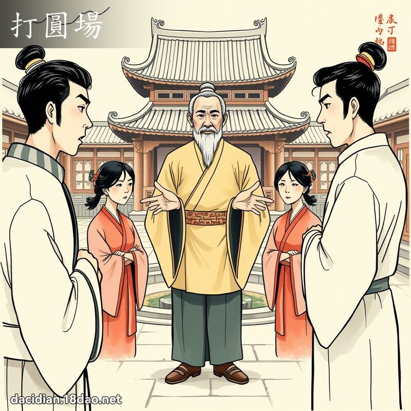 打圓場 - 國語大辭典配圖
