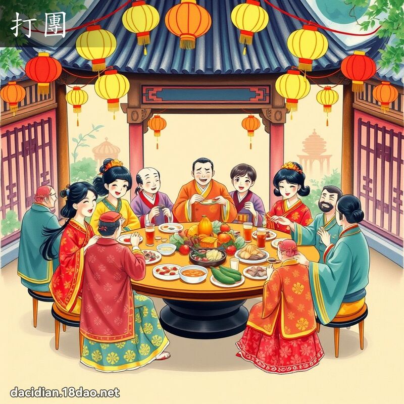 打团 - 国语大辞典配图