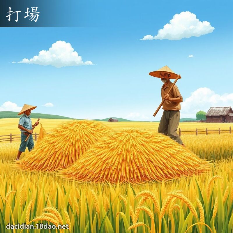 打場 - 國語大辭典配圖