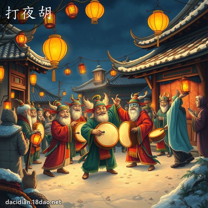 打夜胡 - 国语大辞典配图