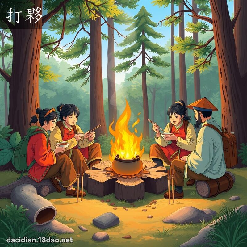 打夥 - 國語大辭典配圖