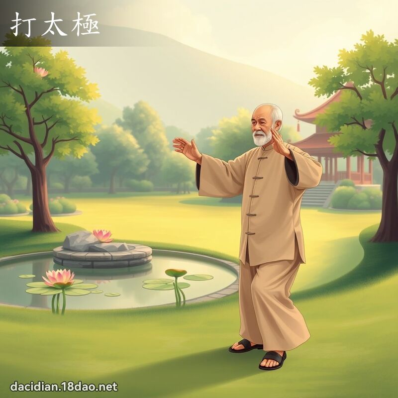 打太極 - 國語大辭典配圖